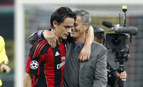 Filippo Inzaghi a Jos Mourinho.