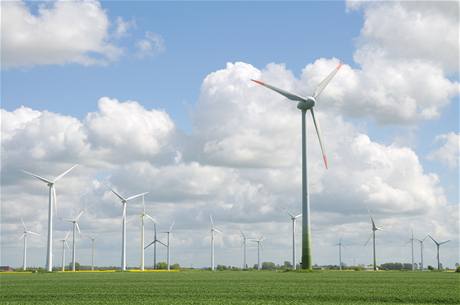 Větrná elektrárna na severu Německa