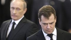 Pohřeb Viktora Černomyrdina: Vladimir Putin a Dmitrij Medveděv | na serveru Lidovky.cz | aktuální zprávy