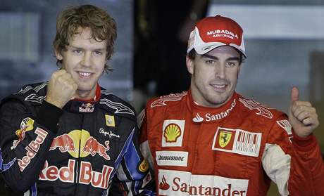 Sebastian Vettel a Fernando Alonso.