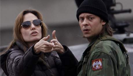 Angelina Jolie pi natáení filmu 