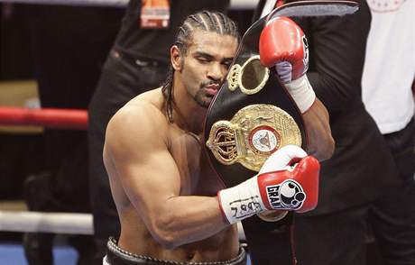 David Haye s pásem pro ampióna organizace WBA