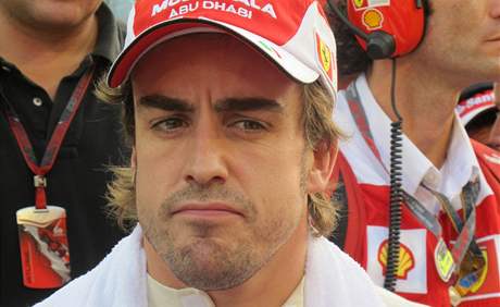 Zklamaný Fernando Alonso.