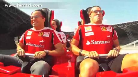 Massa a Alonso na nejrychlejí horské dráze na svt.