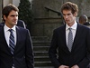 Roger Federer a Andy Murray pi návtv britského premiéra Davida Camerona.