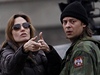 Angelina Jolie při natáčení filmu 
