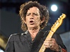 Keith Richards z Rolling Stones pi koncertu v Brn v roce 2007.