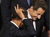 Summit NATO v Lisabonu. Americký prezident Barack Obama a francouzský prezident Nicolas Sarkozy. 