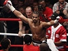 David Haye oslavuje vítzství nad Audley Harrisonem