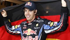 Sebastian Vettel slaví titul mistra svta.