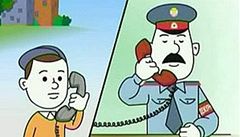 'Ob�ané, bu�te bd�lí!', upozor�uje kreslený seriál ruské tajné slu�by FSB d�ti.