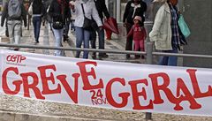 Generální stávka v Lisabonu (24.11.2010)