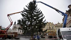 V Praze už stojí vánoční strom. Podívejte se, jak cestoval
