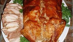 Kroka�: krocan nadívaný kachnou nadívanou ku�etem