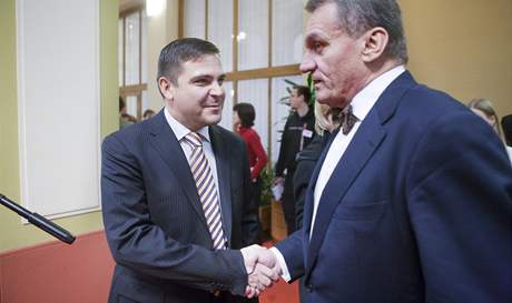 Bohuslav Svoboda (ODS) s Karlem Bezinou (SSD).