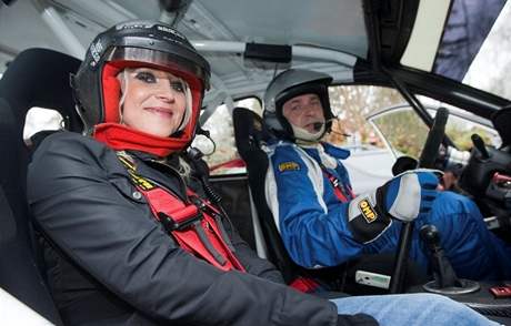 Daniel Landa a Mirian Landová jako závodník rallye