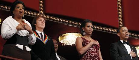 Obamovi, Paul McCartney a Oprah Winfrey v Kennedyho centru