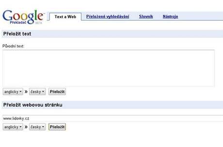 Google Peklada v eském jazyce.