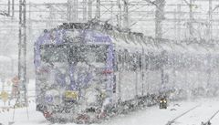 Sn�hová kalamita na �výcarských �eleznicích