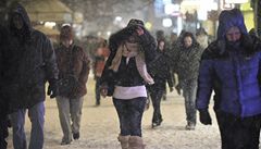 Praha je pod sn�hem