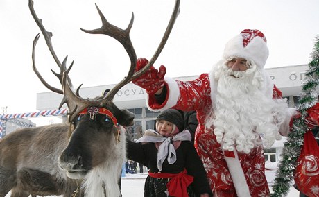  Děda Mráz v ruském Krasnojarsku (ilustrační foto)