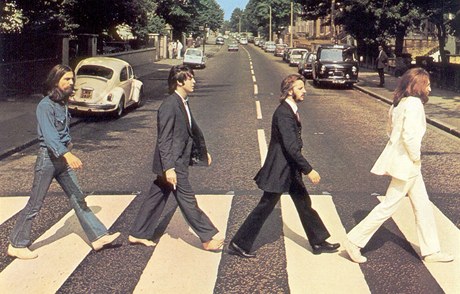 Beatles na  obalu alba Abbey Road