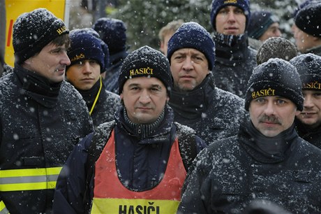 Protest hasi a policist v Praze.