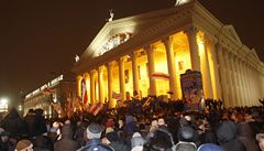 V Minsku tekla krev. Lukaenko tvrd rozehnal destky tisc demonstrant