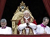 Pape Benedikt XVI. ve svém tradiním boíhodovém poselství Mstu a svtu