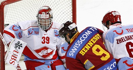 Dominik Haek v akci v dresu Spartaku Moskva.