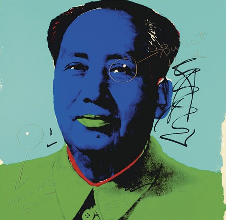 Warholv obraz se zásahy Dennise Hoppera
