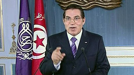 Tuniský prezident Zín Abidín bin Alí.