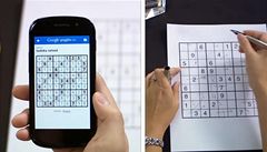 Google za vs vye zapeklit sudoku za pouh okamik