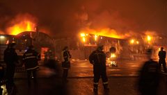 Brněnské tržiště zachvátil obrovský požár, škoda je 30 milionů