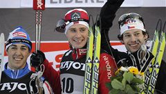 Zleva: Federico Pellegrino, Ola Vigen Hattestad, Du�an Ko�í�ek