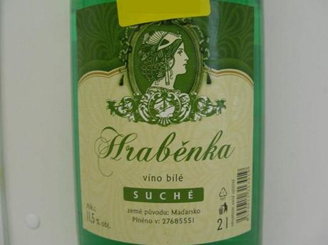 Bílé víno Hrabnka
