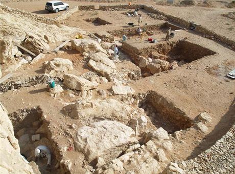 Nálezy a nalezit Jebel Faya