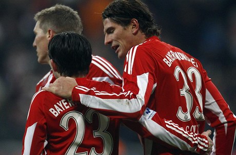 Radost fotbalistů Bayernu.