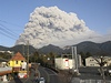 Erupce japonské sopky inmoedake