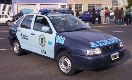 Argentinské policejní auto