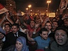 Demonstranti na námstí Tahrír