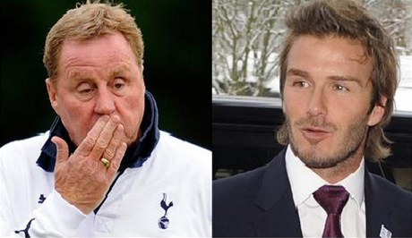Harry Redknapp a David Beckham.