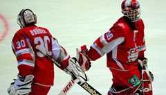 Dominik Haek pi Utkání hvzd KHL.