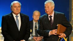 Masopust a Blatter na vyhlá�ení Fotbalista roku.
