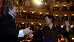 Kambod�ská princezna Norodom Arunrasmy a baletní mistr Vlastimil Harapes