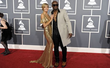 Heidi Klum a Seal na pedávání cen Grammy