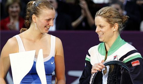 Petra Kvitová a Kim Clijstersová.