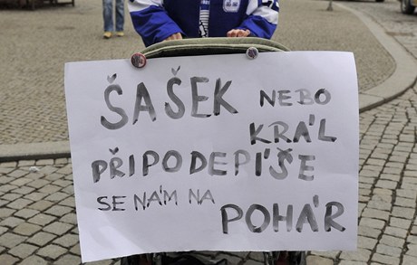 Protest fanouk Plzn a Mlad Boleslavi.