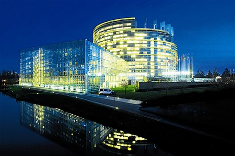Budova Evropského parlamentu ve trasburku