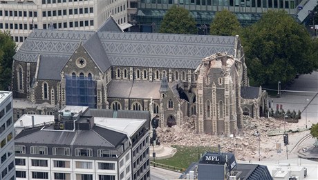 Zemtesení v Christchurch pokodilo mnoho památek